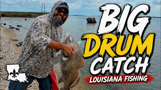 We Hooked a MONSTER Black Drum in Louisiana!